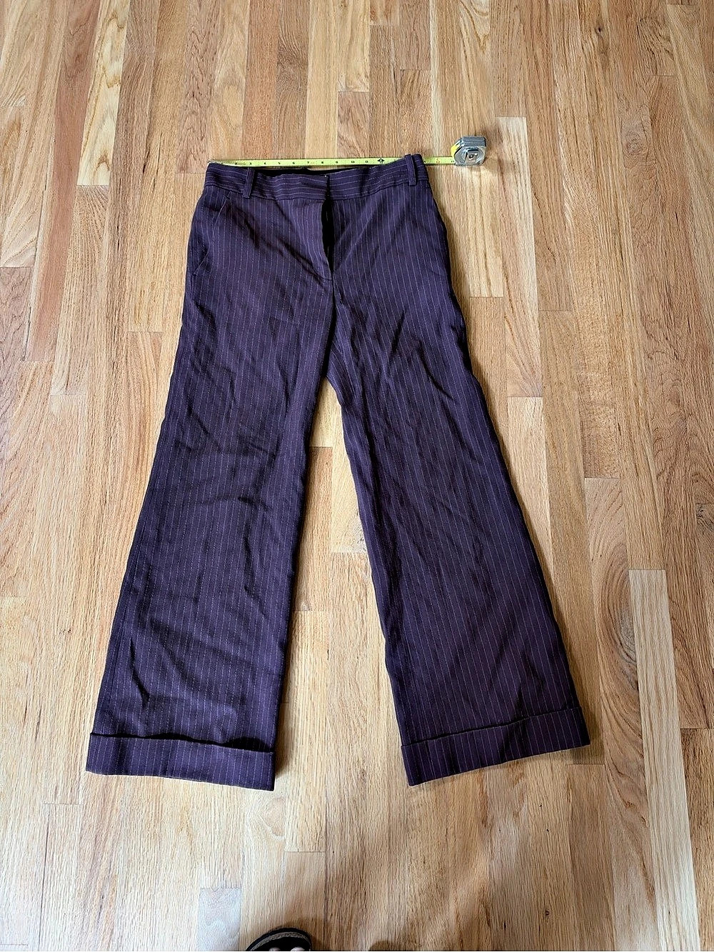2002 Marc Jacobs Collection  Maroon Flare Pants Size 4